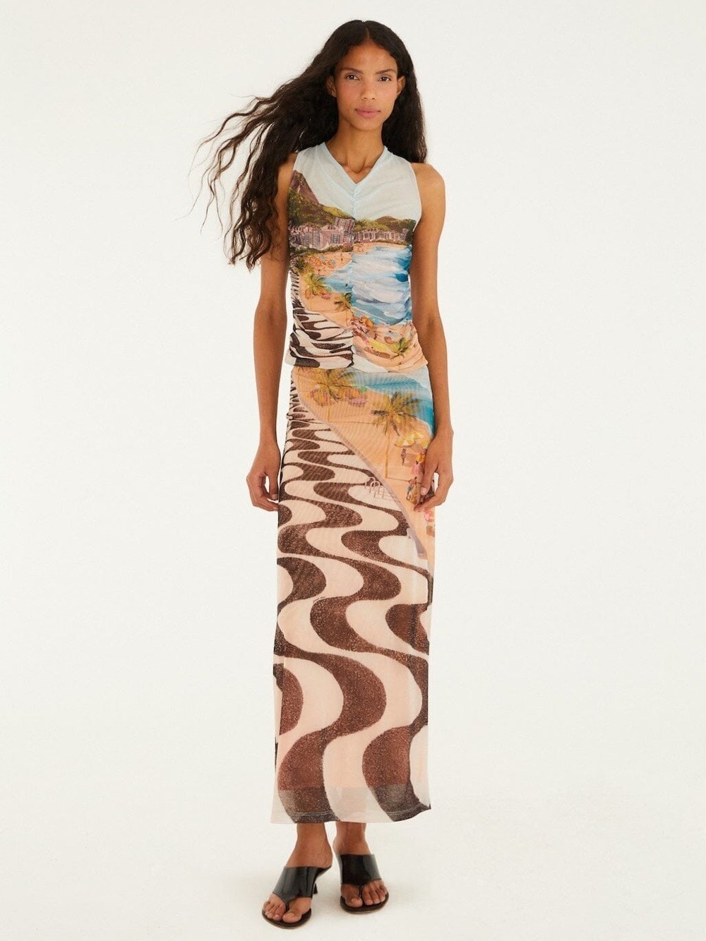 Farm Rio Multicolor Copacabana Beach Skirt